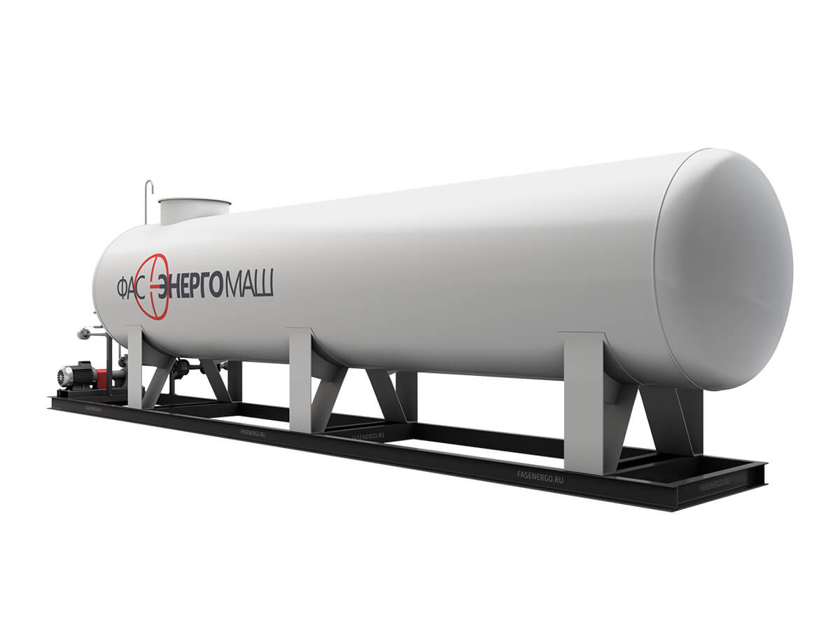 Modular Gas Filling, Dispensing and Pumping Station with a Pump of FD-150 Type and One Tank of 20 NS Type with a Rated Capacity of 20.0 m³