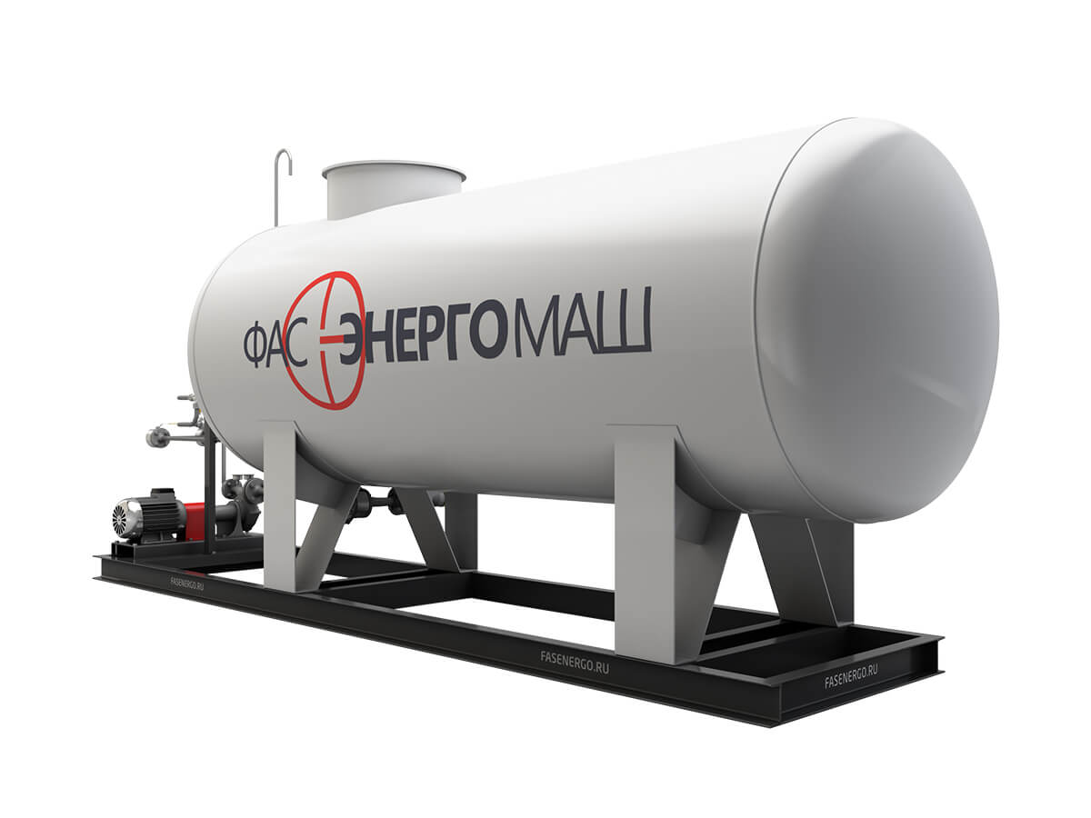 Modular Gas Filling, Dispensing and Pumping Station with a Pump of FD-150 Type and One Tank of 8.5 NS Type with a Rated Capacity of 8.5 m³