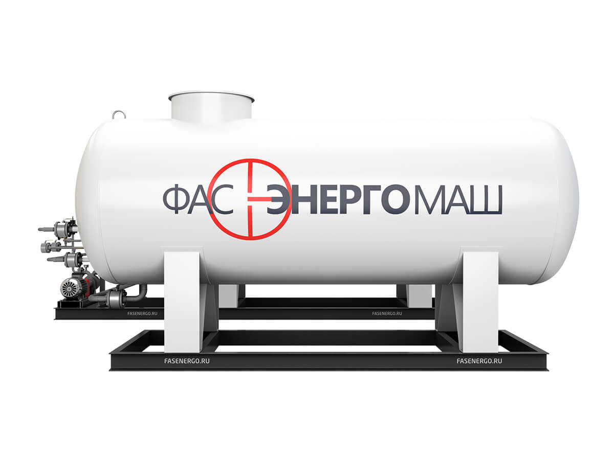 Modular Gas Filling, Dispensing and Pumping Station with a Pump of FD-150 Type and Two Tanks of 9.2 NS Type with a Rated Capacity of 9.2 m³